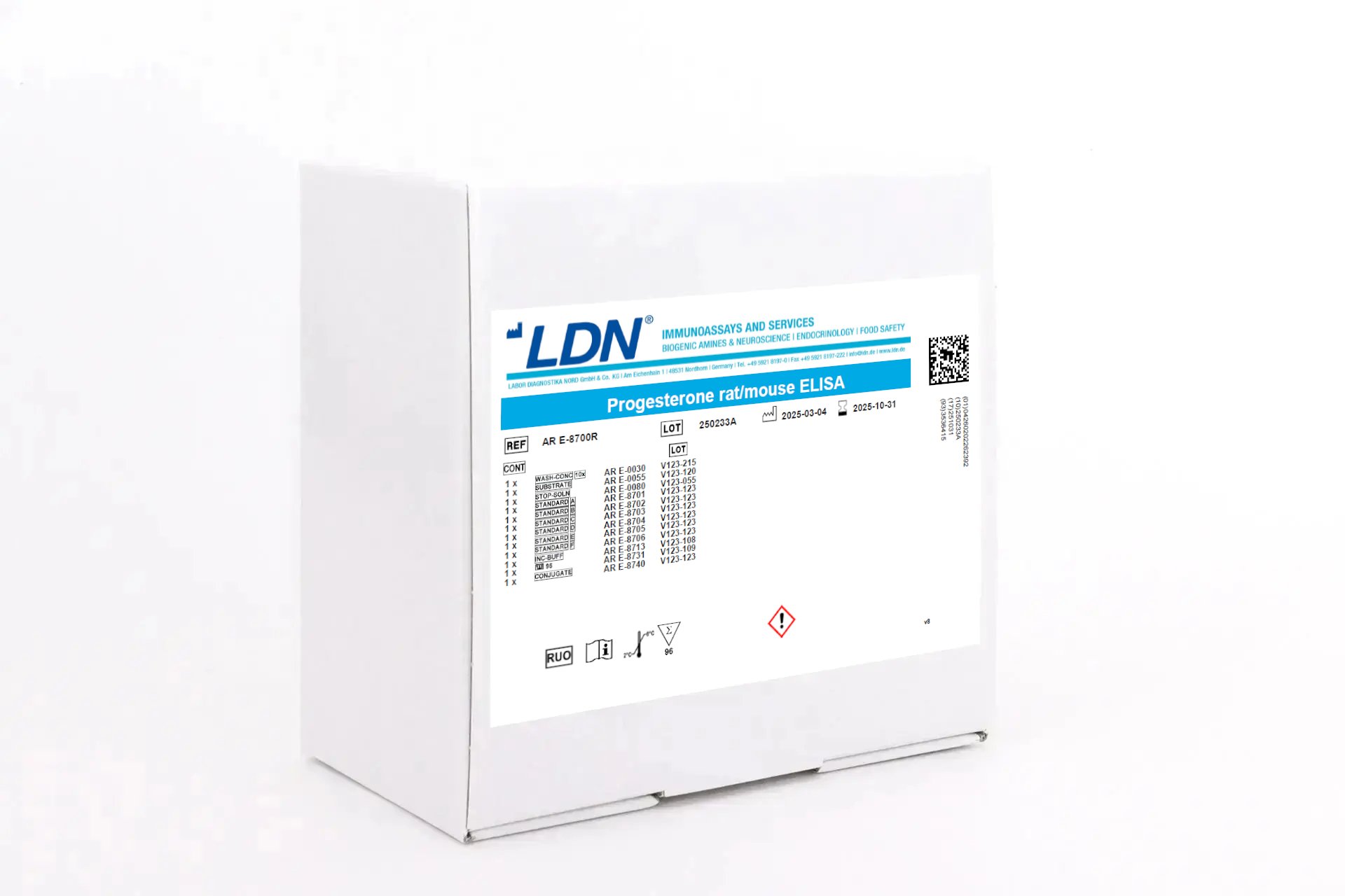 LDN Progesterone ELISA for rat and mouse, optimized for hormone testing in animal research studies.