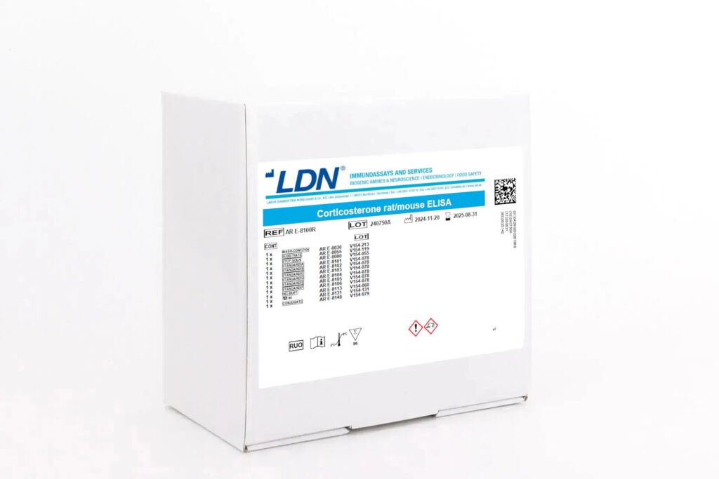 LDN Corticosterone ELISA for rat and mouse, ideal for stress research and endocrine profiling in animal models.